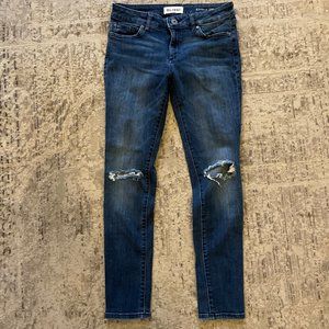 DL 1961 Emma Power Legging Ripped Knee Sz 28